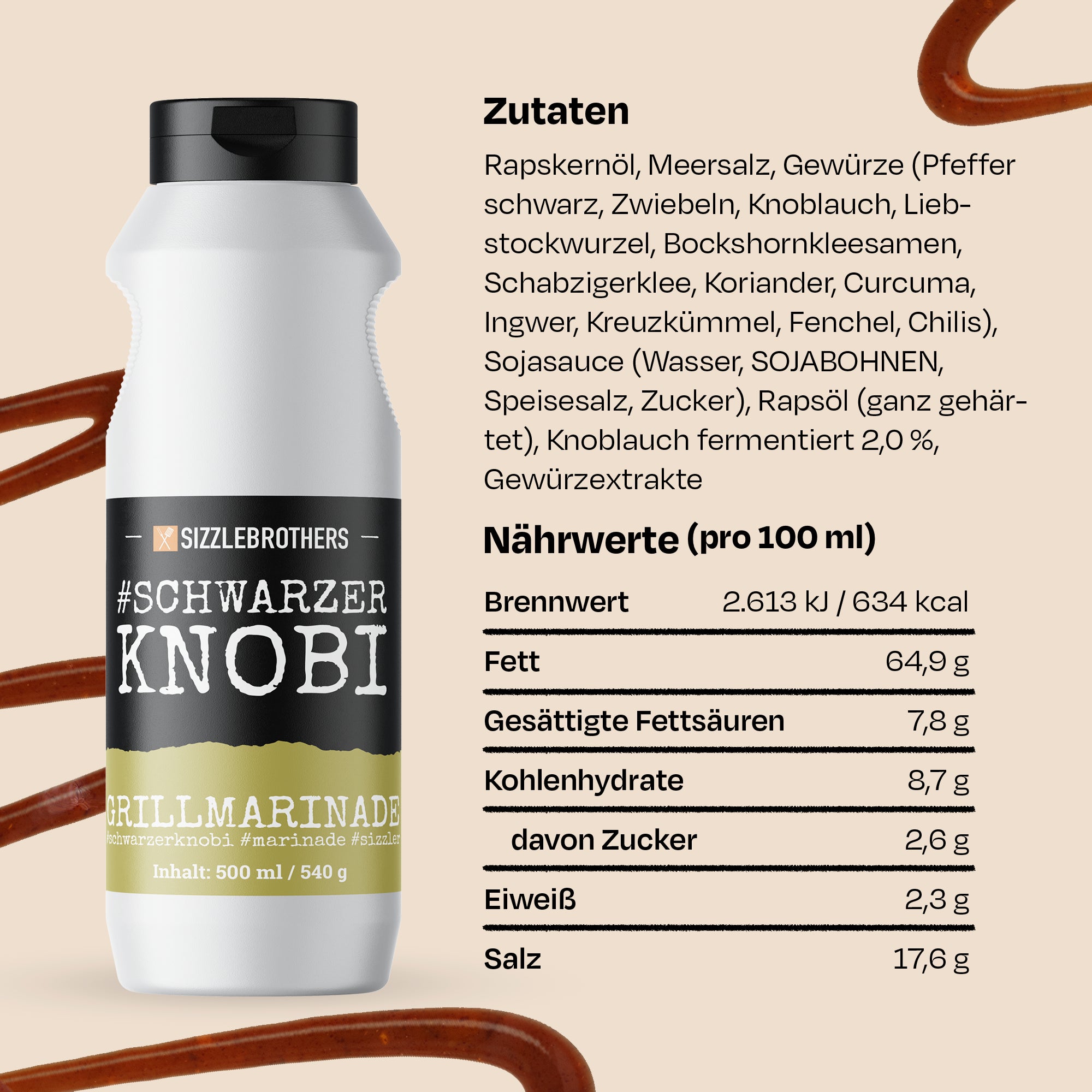 Schwarzer Knobi Marinade