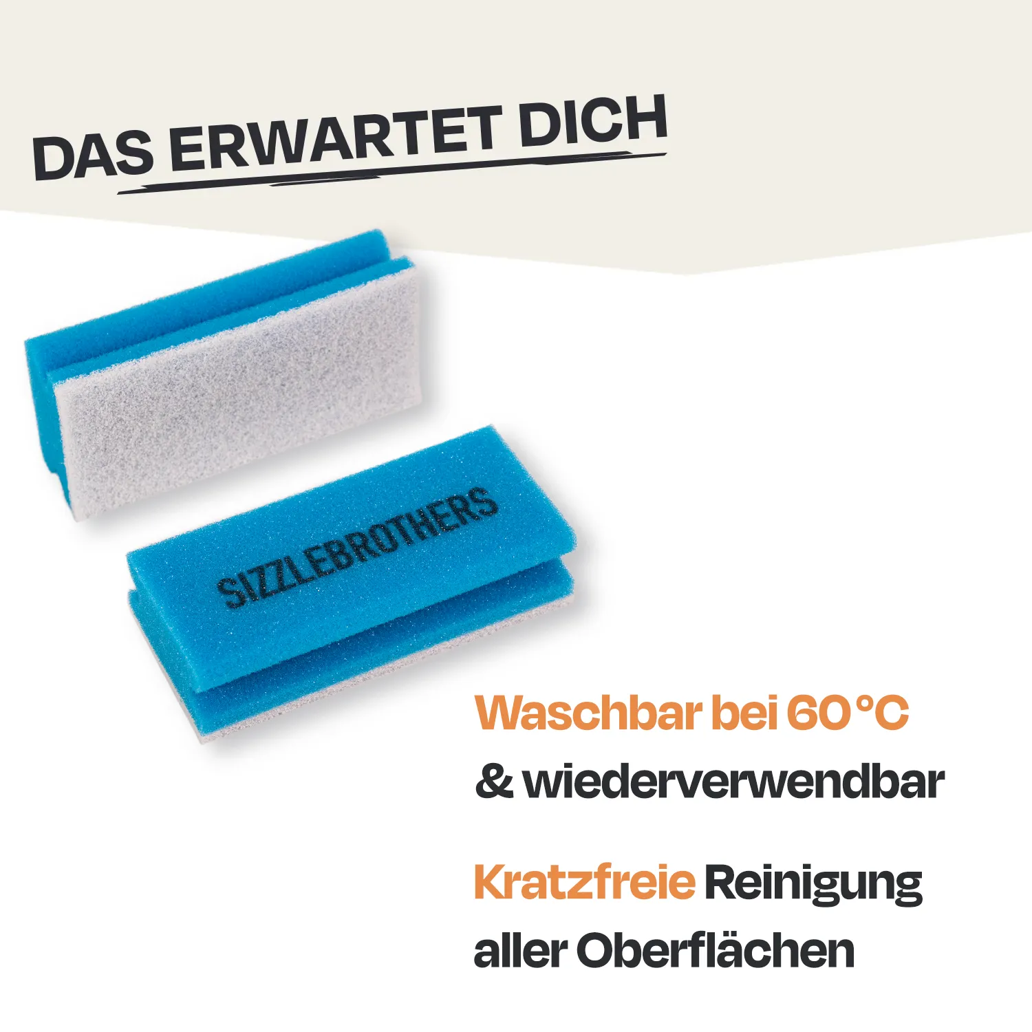 Premium Reinigungsschwamm Set – kratzfrei (8 + 2 Gratis)