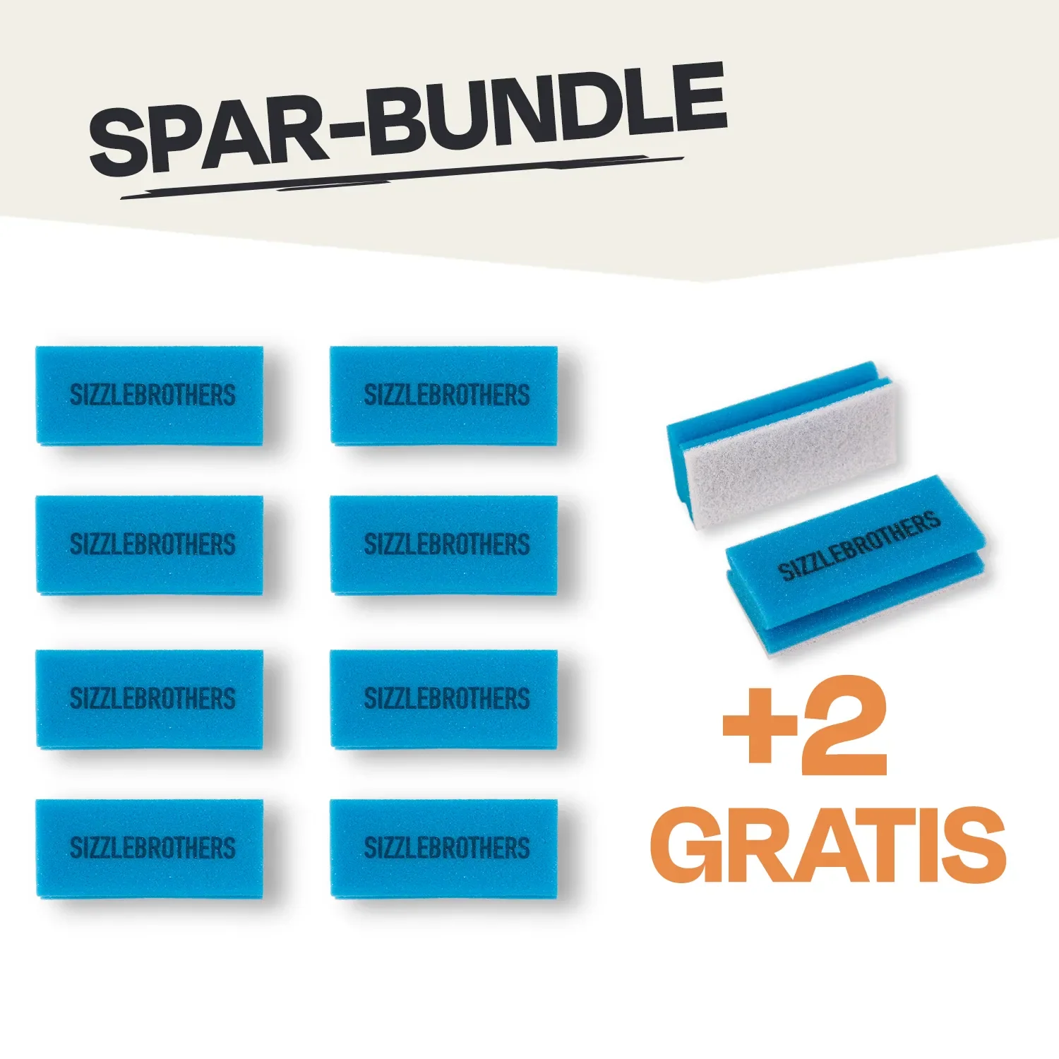 Premium Reinigungsschwamm Set – kratzfrei (8 + 2 Gratis)