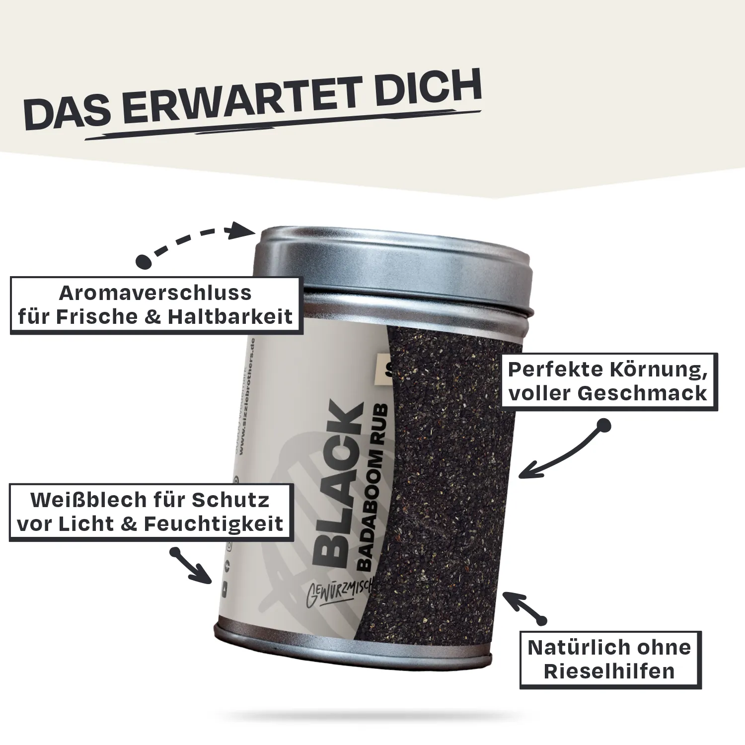 Black Badaboom Rub (6 Stk.)