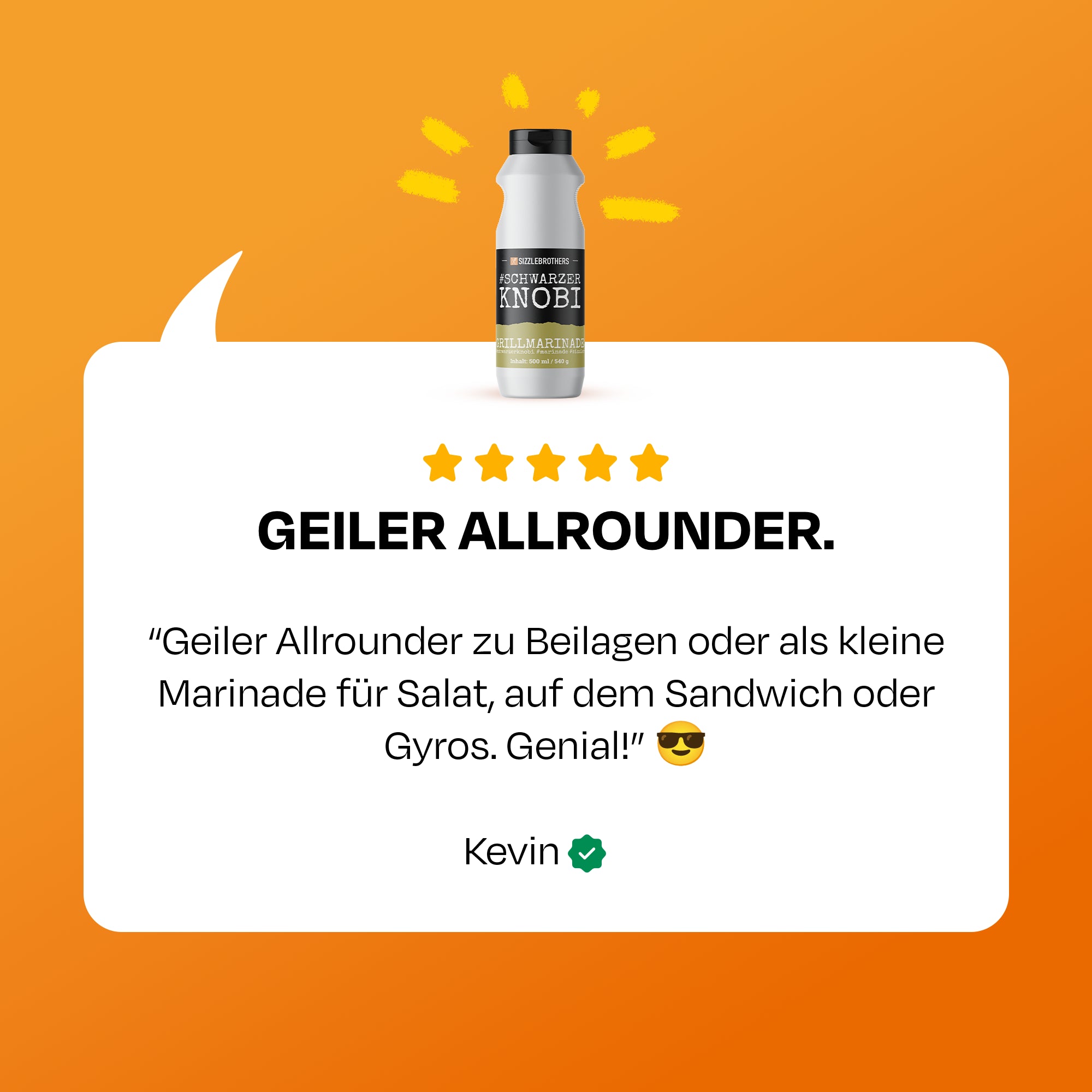 Schwarzer Knobi Marinade